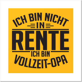 Vollzeit Oma (black) Posters and Art